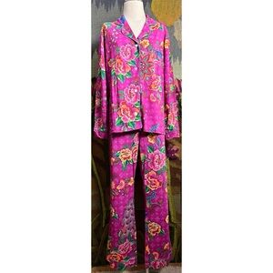 Johnny Was Carly Darnahta Pajama Set XL